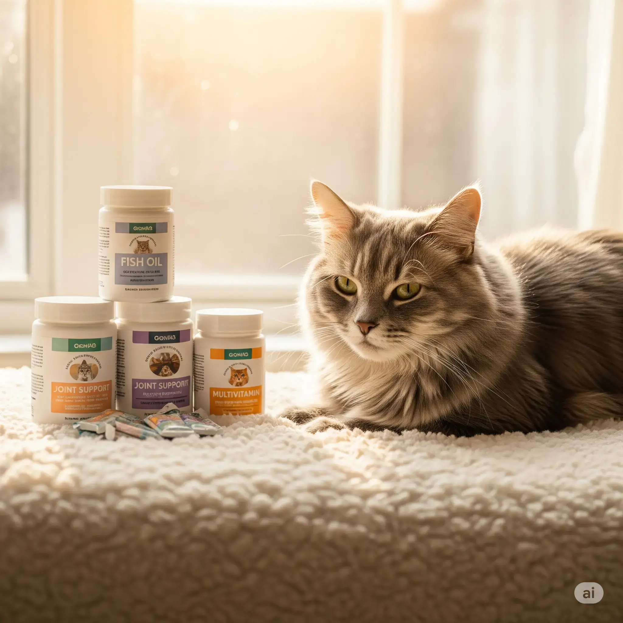 Top Supplements for Senior Cats with Arthritis