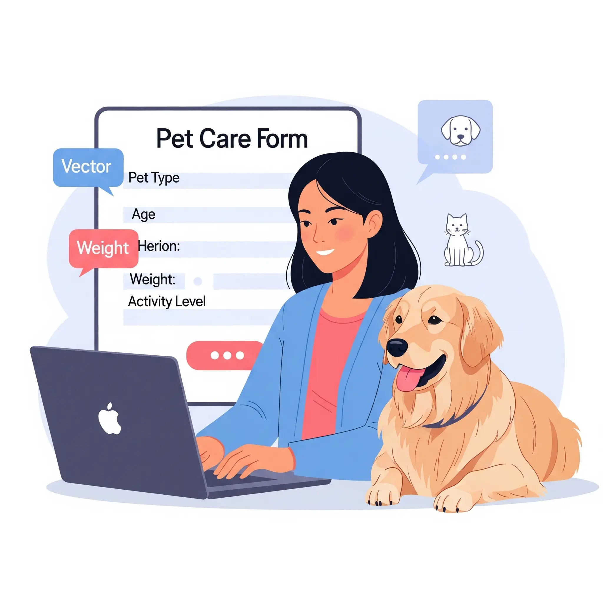 Enter pet information